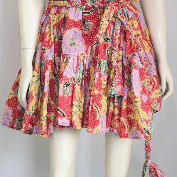 Rhode Resort Nala Belted Floral Print Cotton Dress - Womens - - Picture 3 of 6